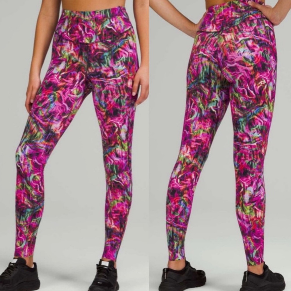 lululemon Base Pace Pink Neon Glow Size 8